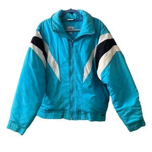 Vintage 80's Edelweiss Skiwear Mens Blue Ski Snowboard Jacket Large